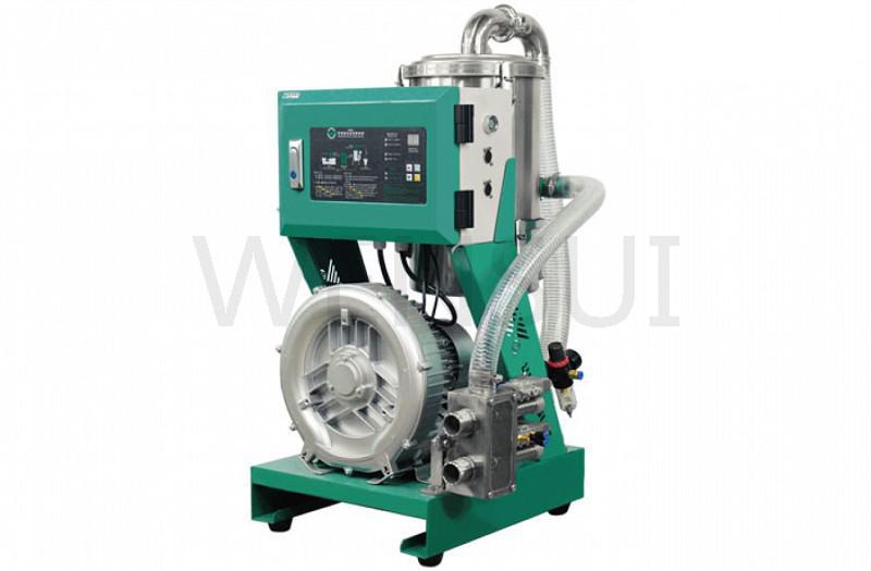 Alimentador para material plástico para 2 injetoras